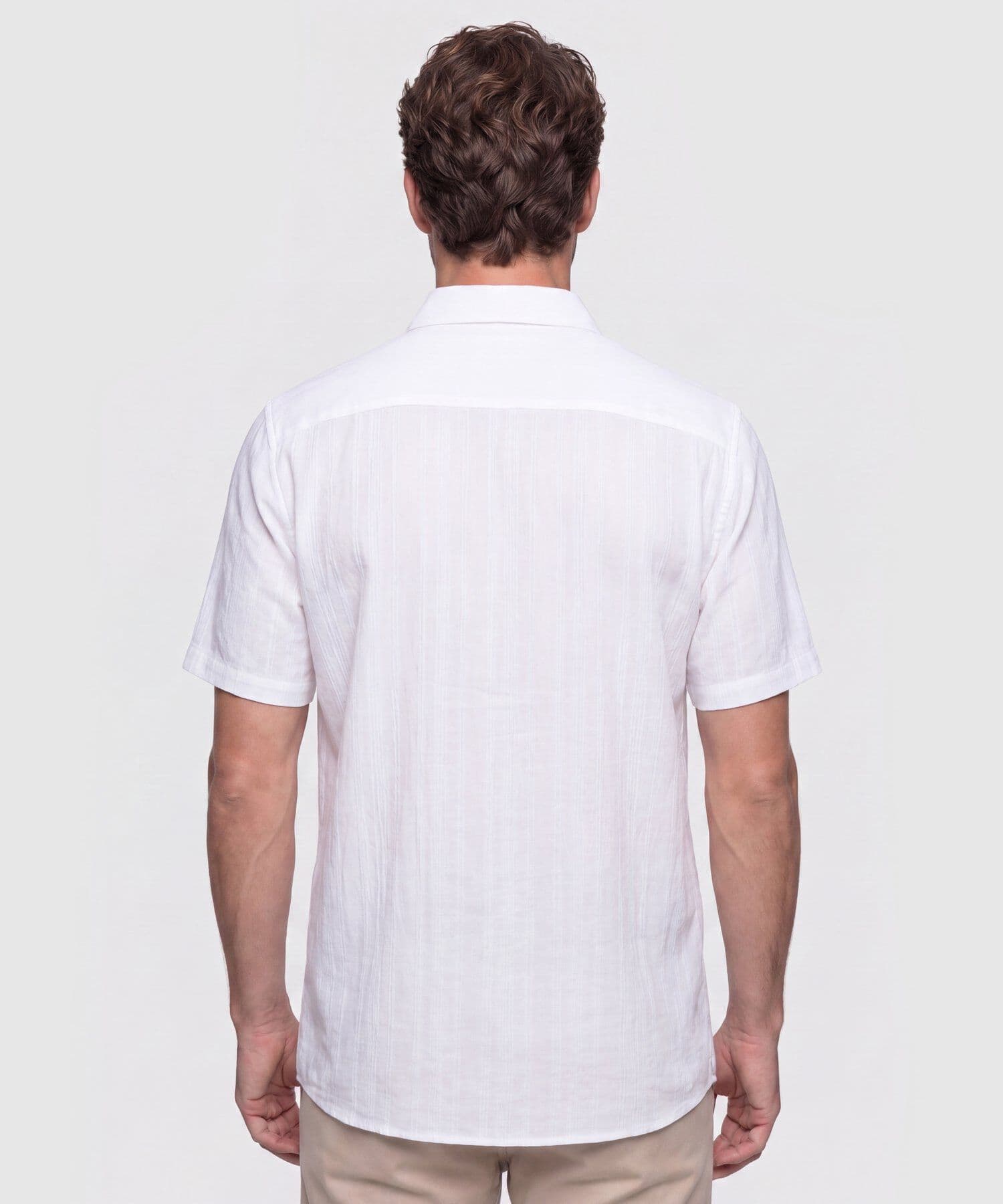 Camisa Salina de Ciudad blanco para hombre, vista 4