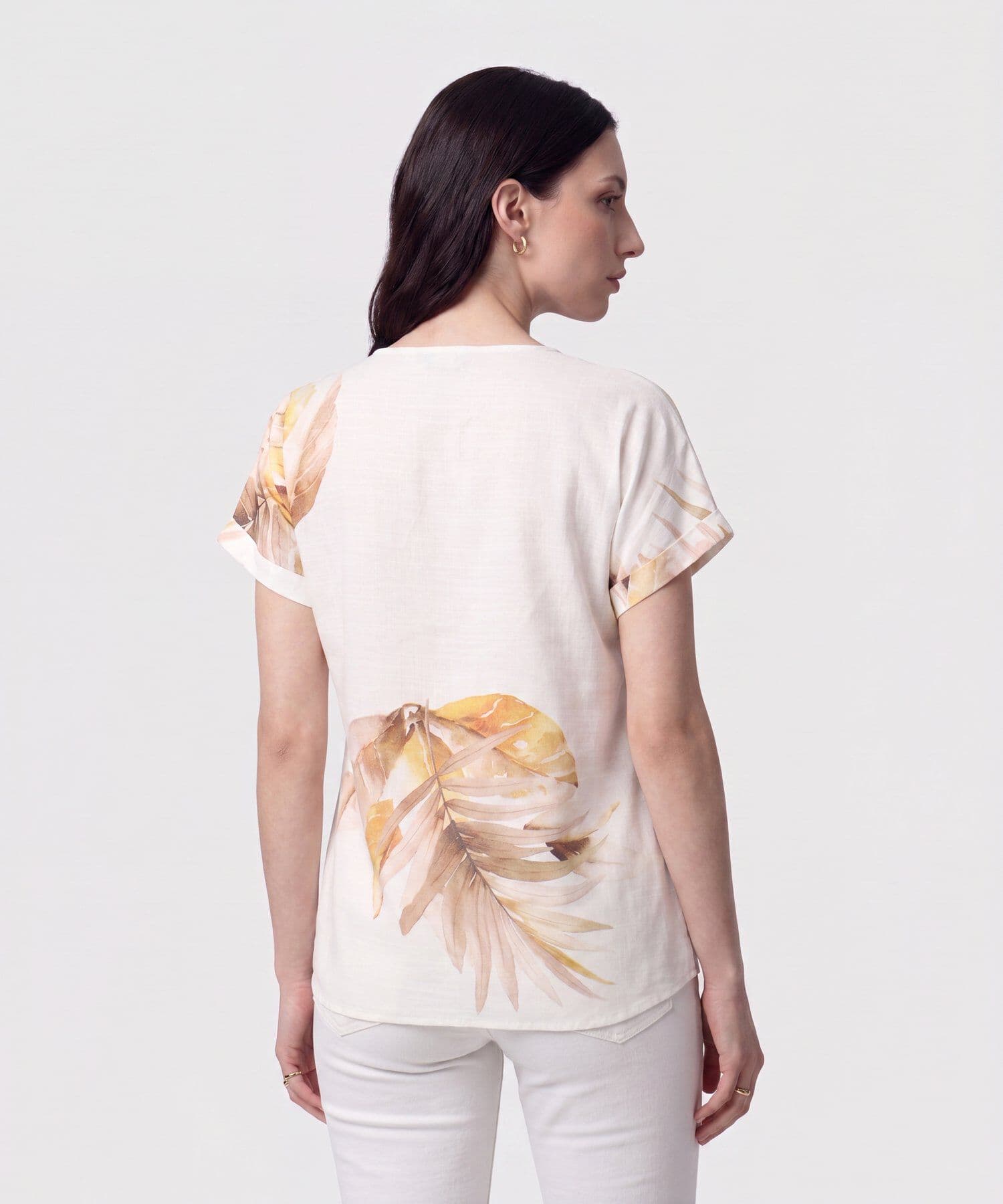 Blusa Palma de Ciudad blanco para mujer, vista 4