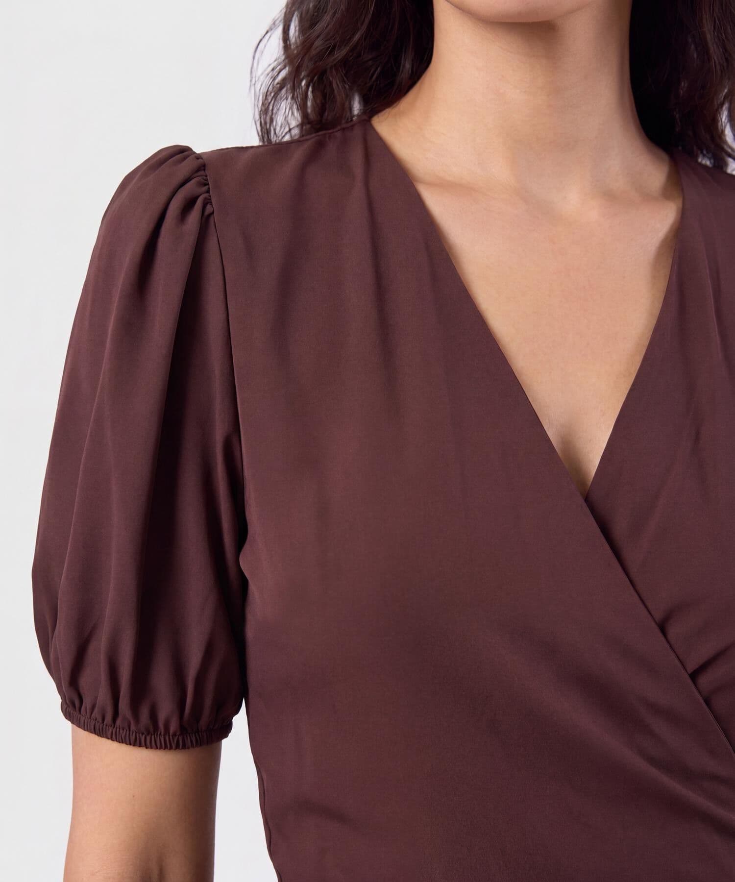 Vestido Amalia Ligero café para mujer, vista 2