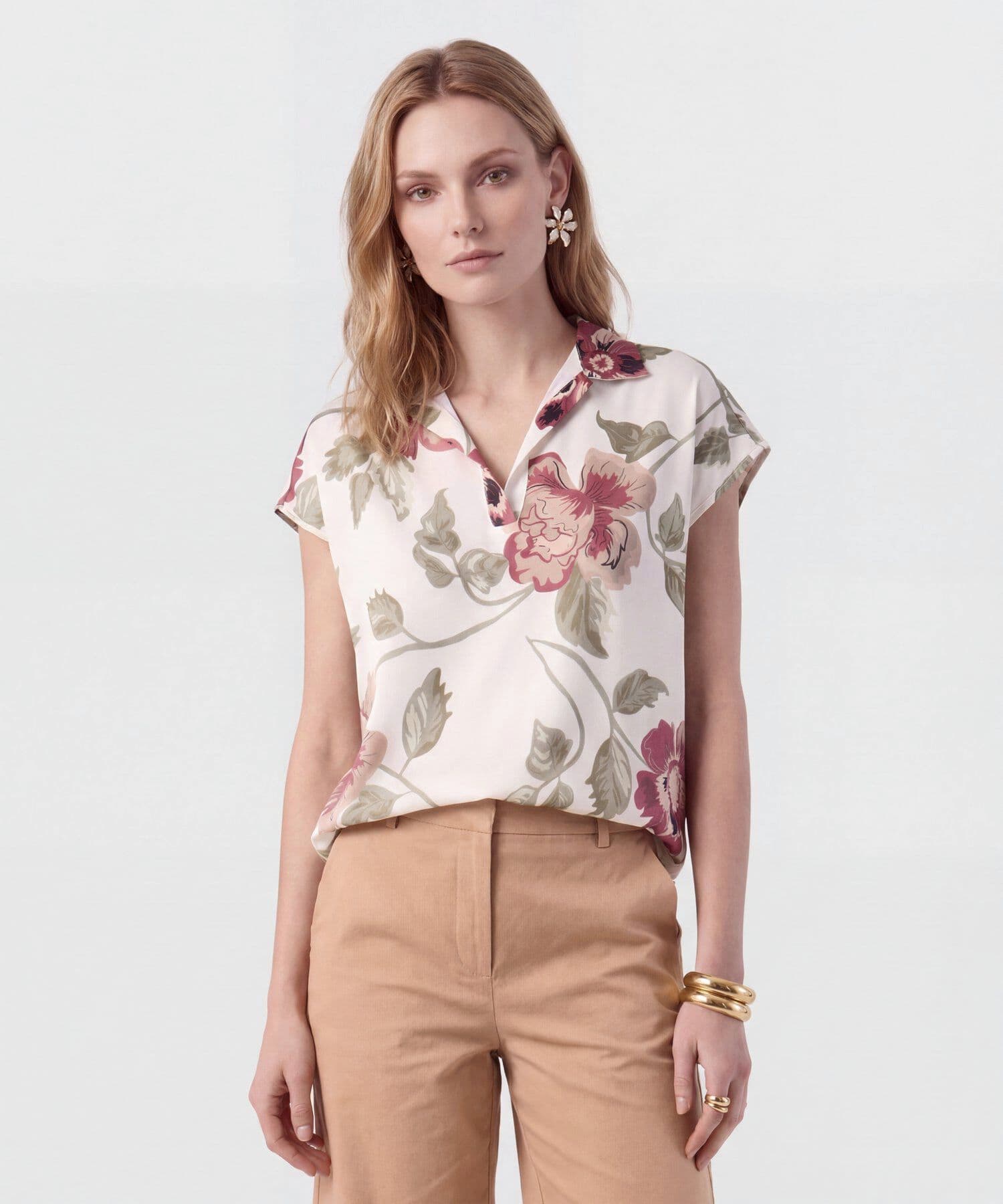 Blusa Dalia Esencial blanco para mujer, vista principal