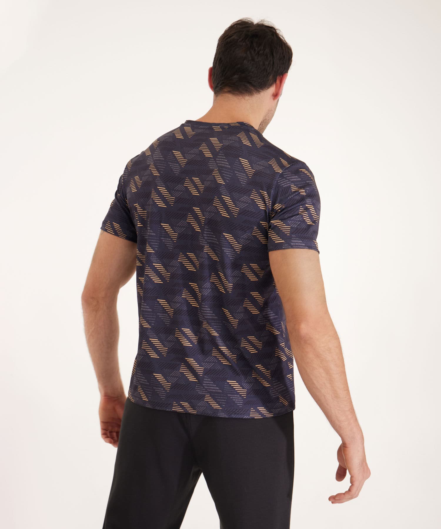 Camiseta Aura de Día azul marino para hombre, vista 4