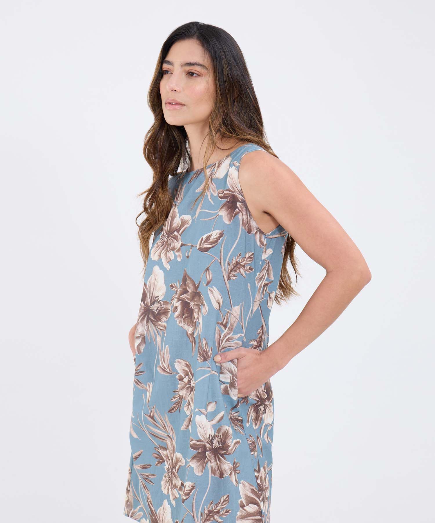 Vestido Cedro Sastre azul marino para mujer, vista 2