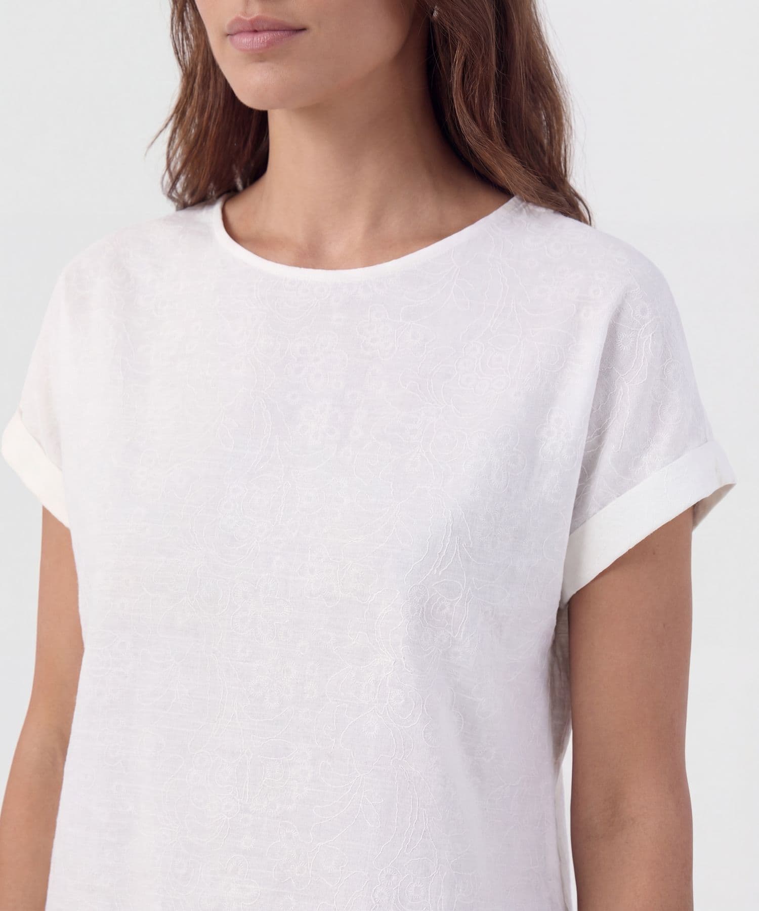 Blusa Marfil Natural blanco para mujer, vista 3