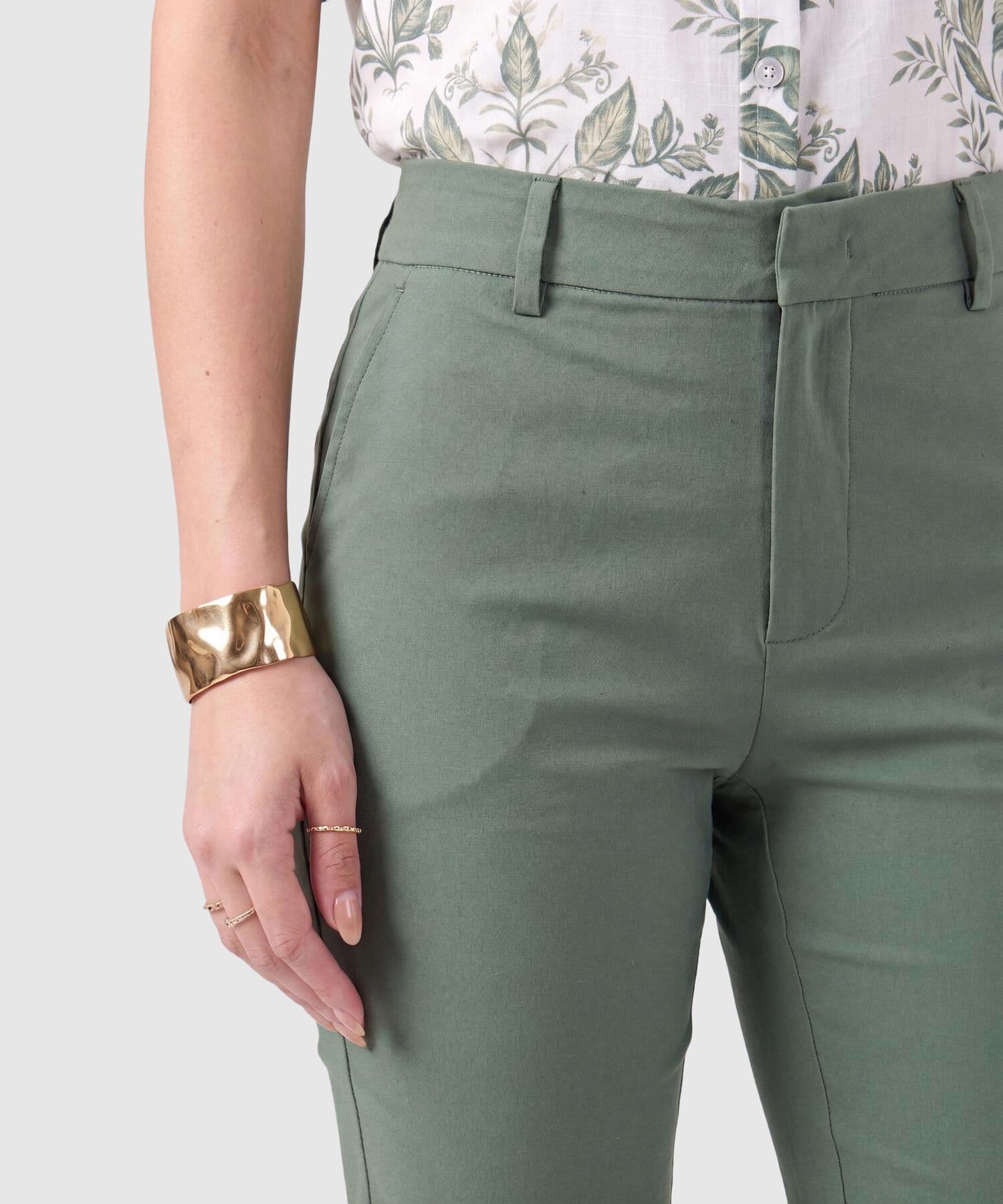 Pantalón Calima de Noche verde oliva para mujer, vista 3