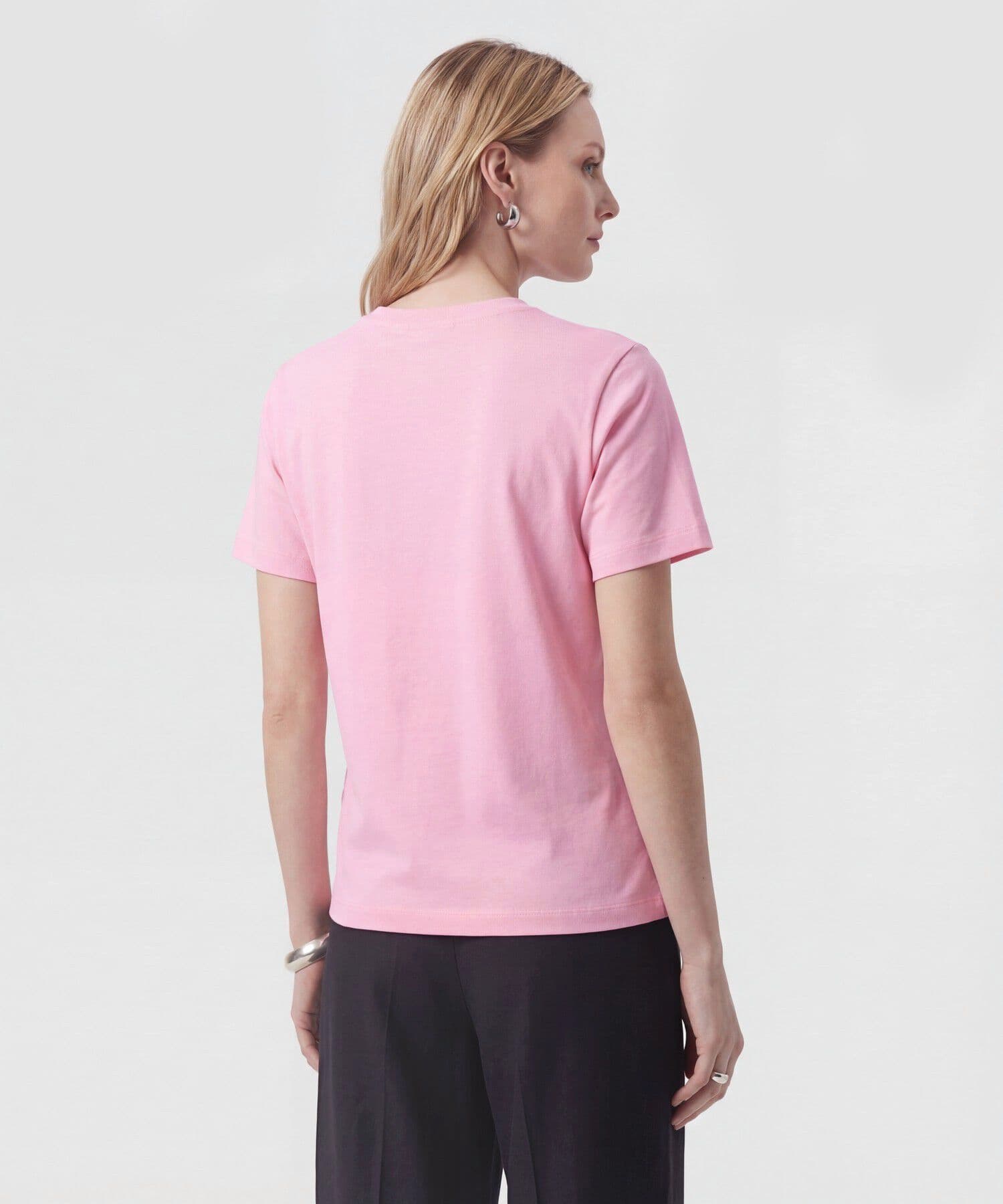 Camiseta Cobalto Contemporáneo rosa empolvado para mujer, vista 4