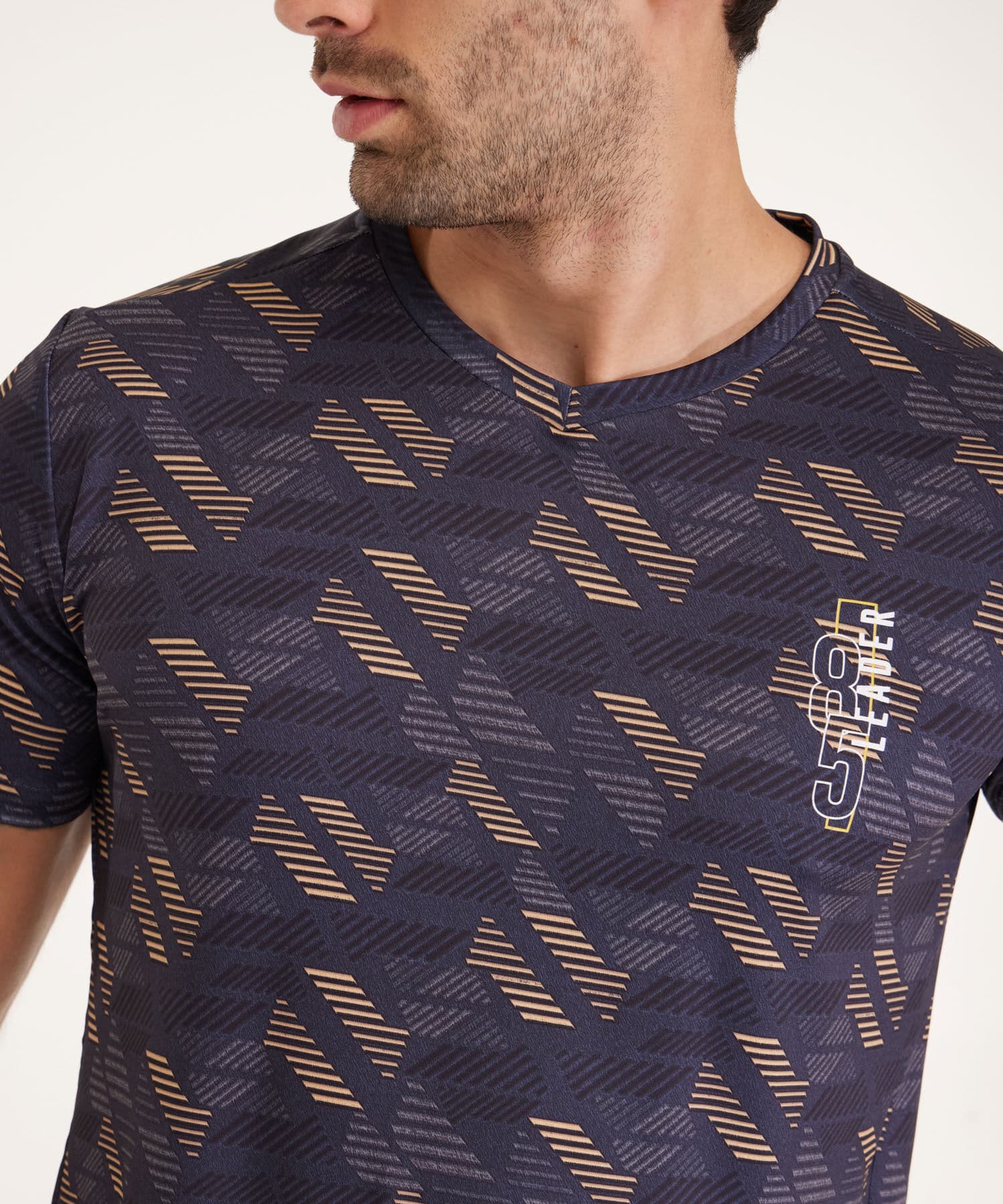 Camiseta Aura de Día azul marino para hombre, vista 5