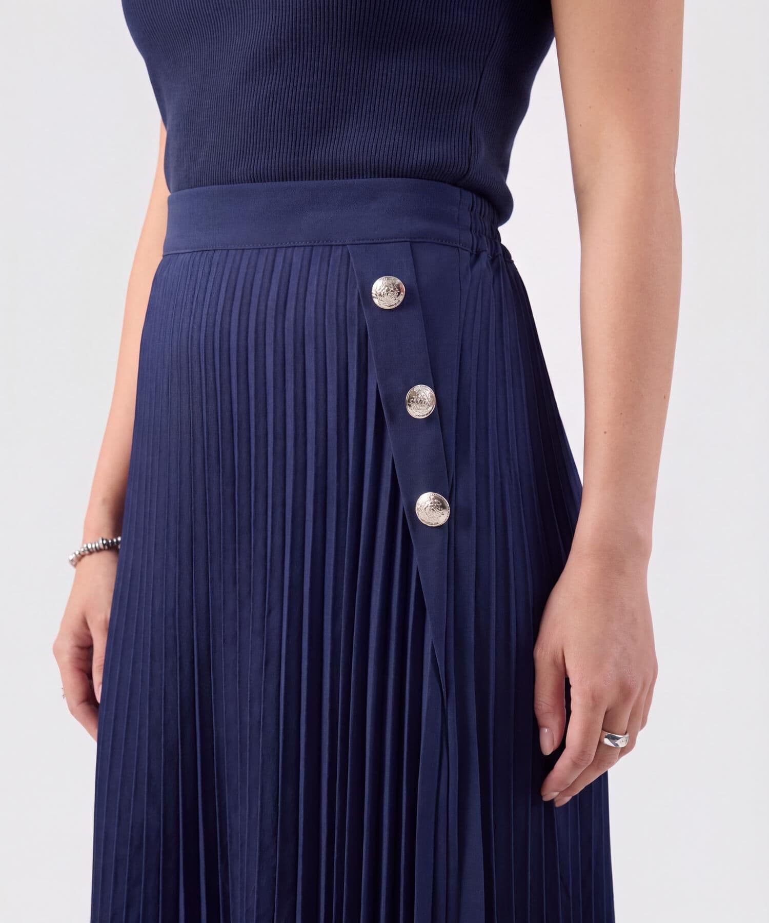 Falda Candelaria Ligero azul marino para mujer, vista 3