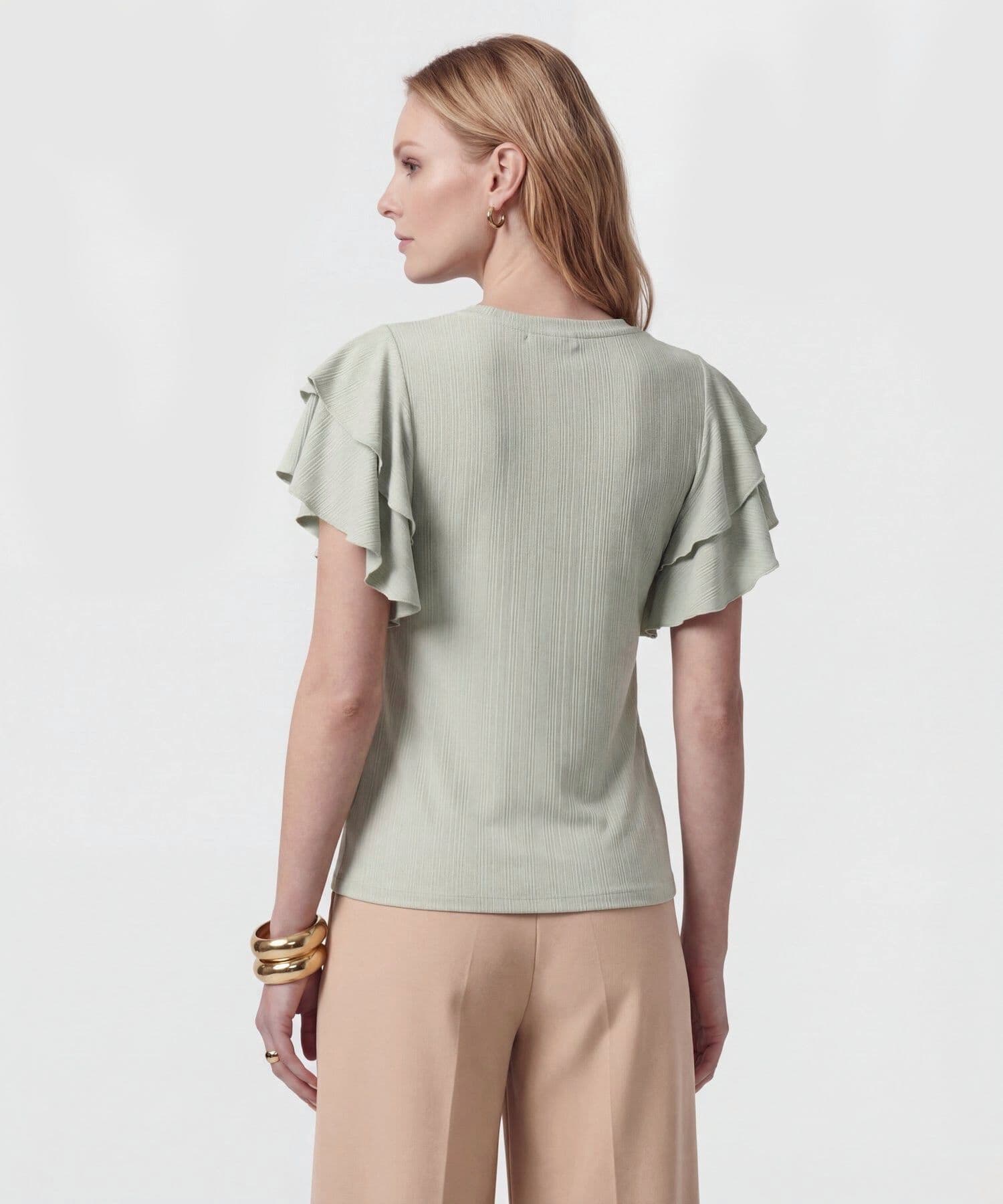 Camiseta Selva Contemporáneo verde oliva para mujer, vista 4