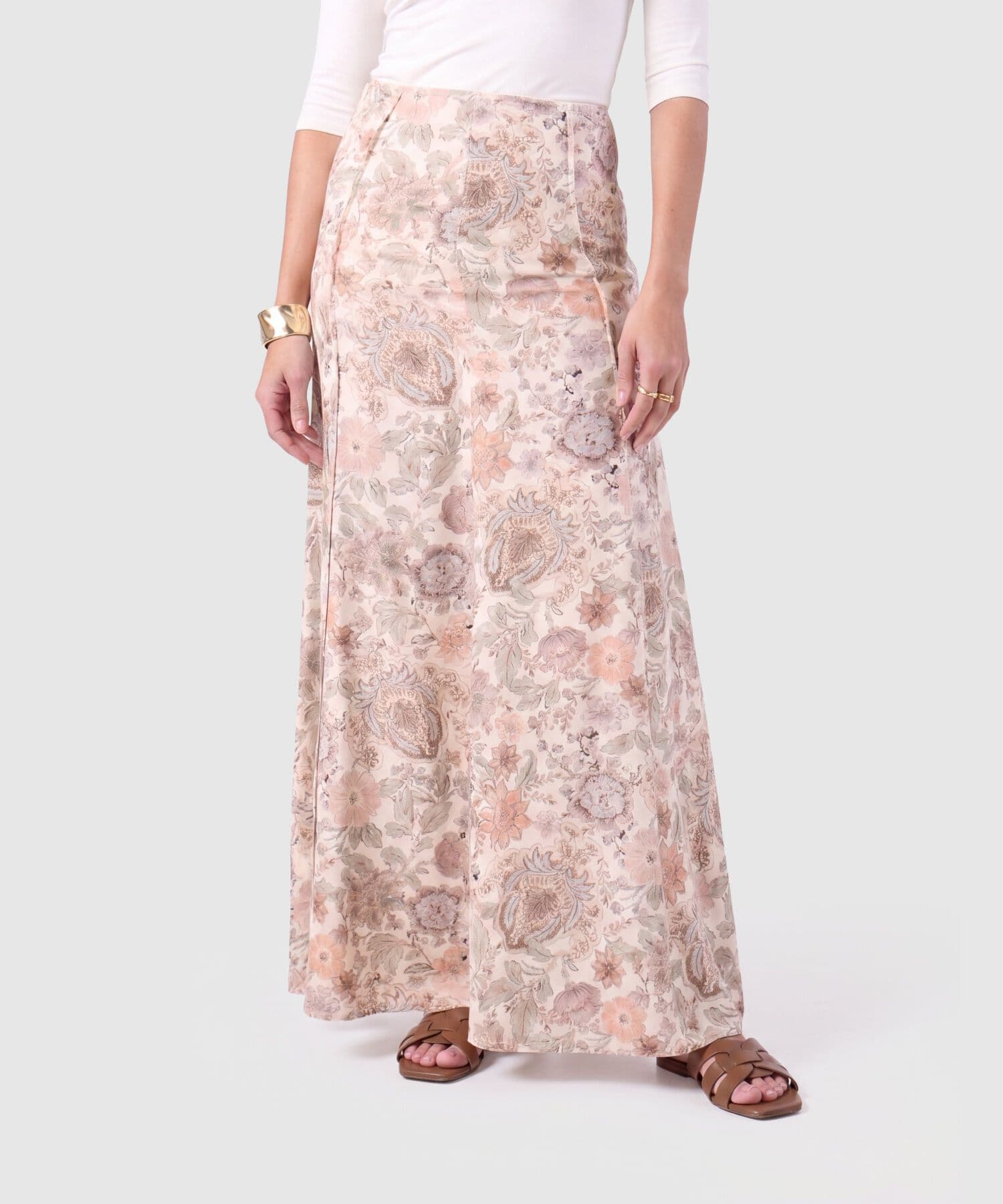 Falda Carmín Esencial rosa empolvado para mujer, vista principal