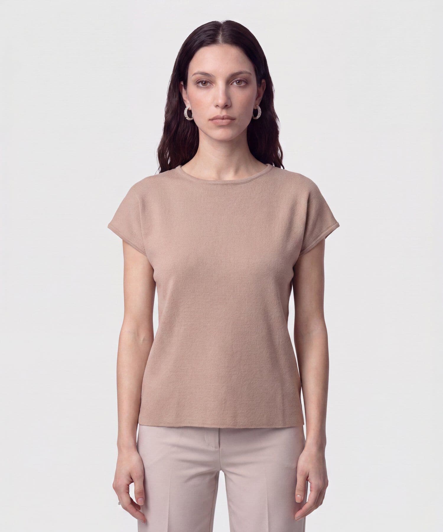 Camiseta Violeta Ligero café para mujer, vista principal