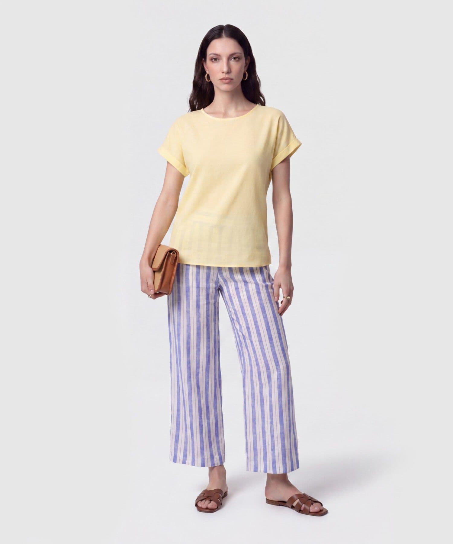 Blusa Amalia Urbano azul cielo para mujer, vista 2