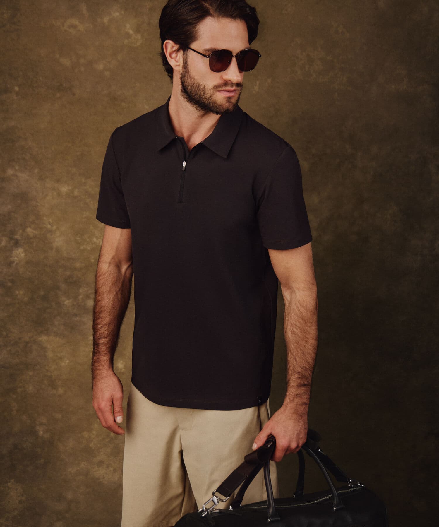 Polo Dalia Natural café para hombre, vista principal