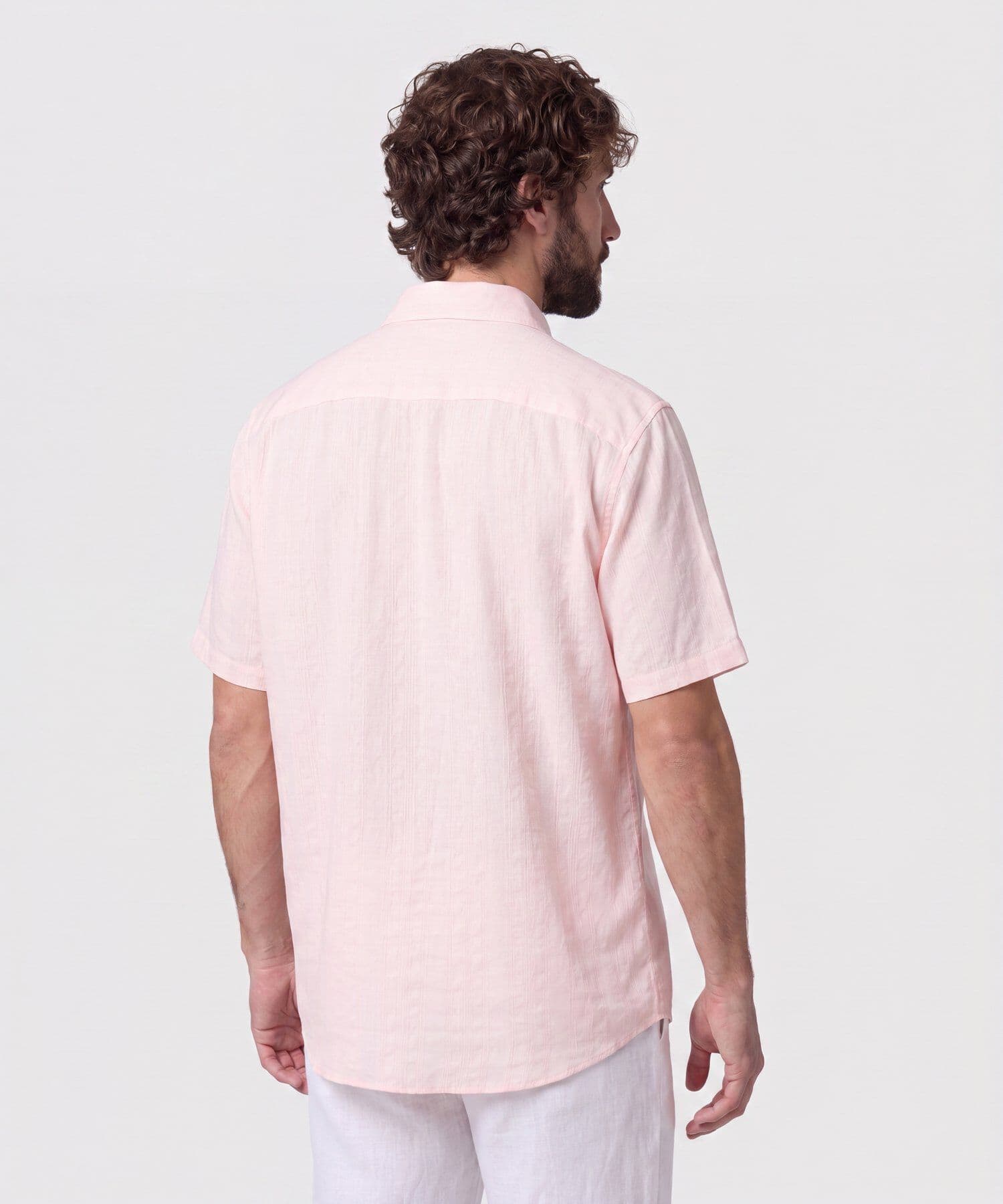 Camisa Renata Ligero rosa empolvado para hombre, vista 4
