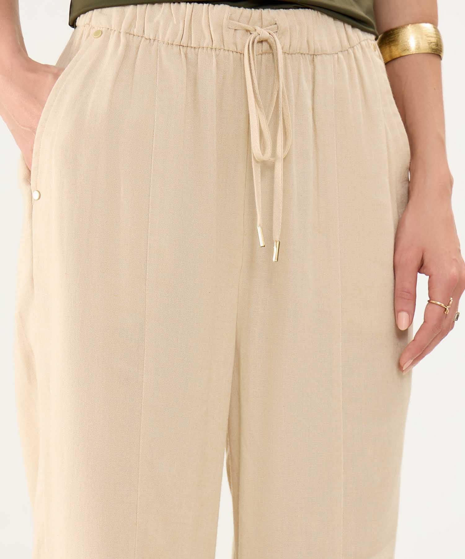 Pantalón Salina Edición Lino arena para mujer, vista 3