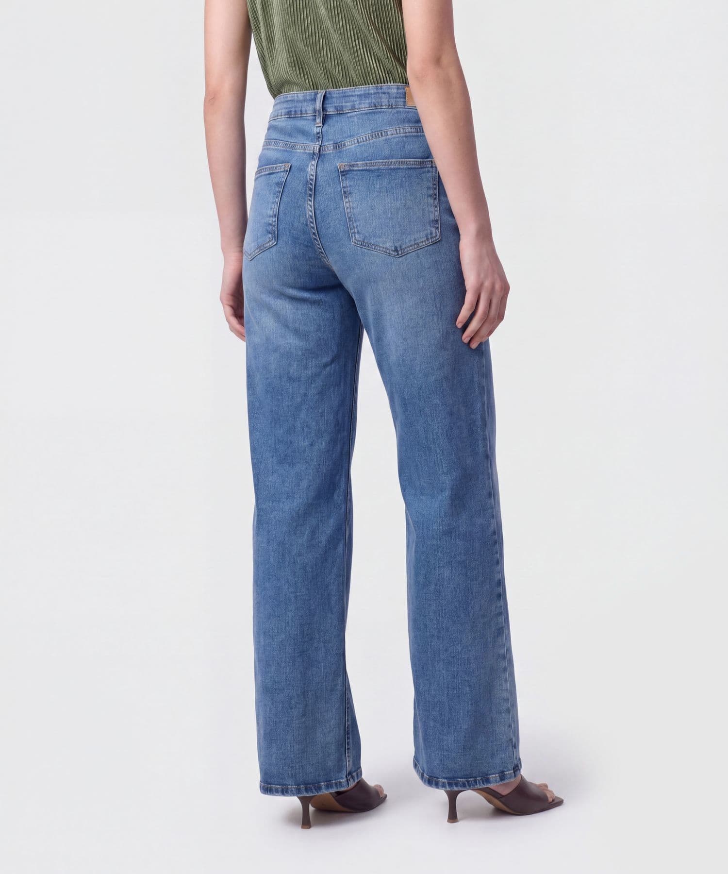 Jean Lumbre Esencial azul marino para mujer, vista 4