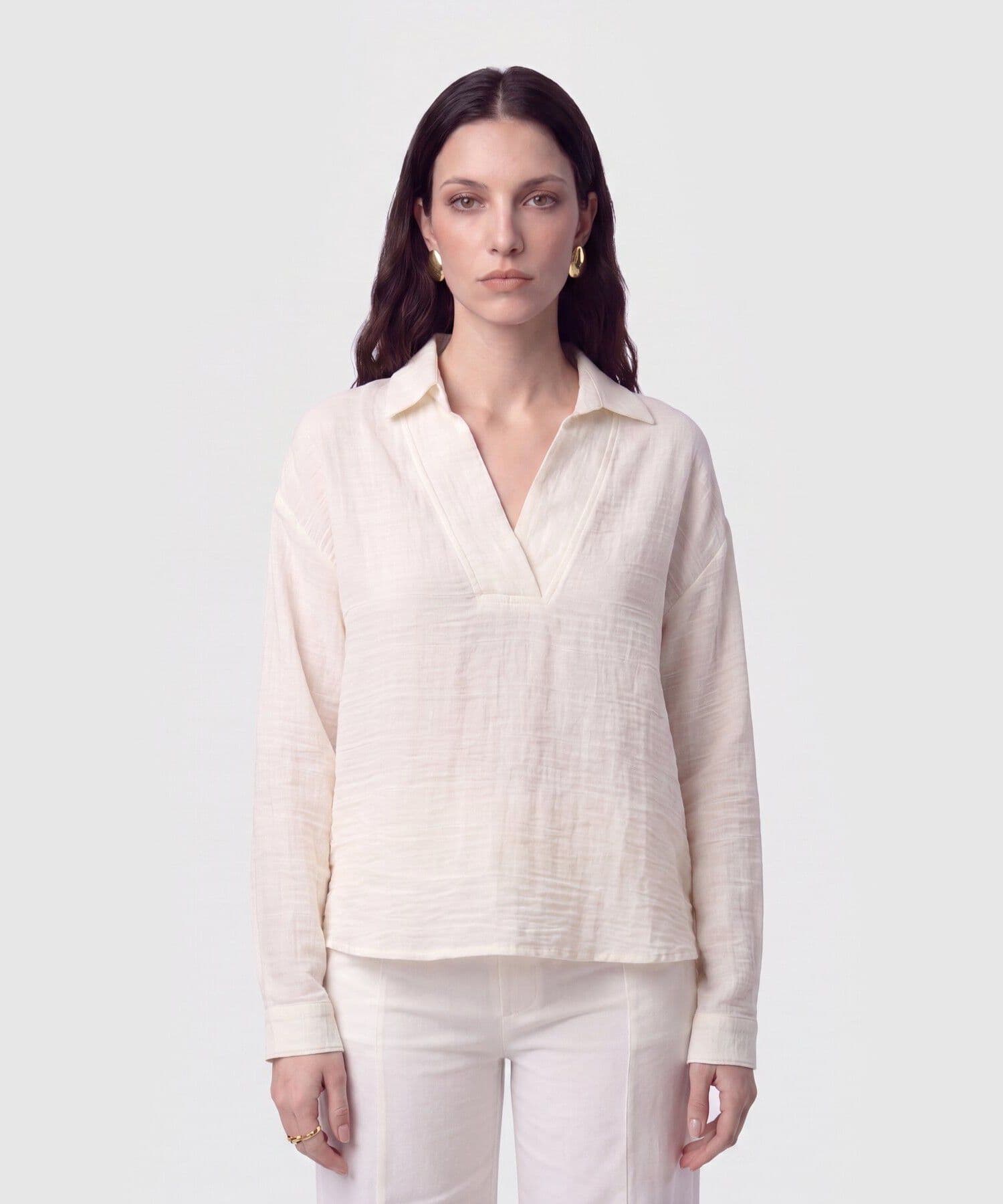 Camisa Cobalto de Ciudad gris humo para mujer, vista principal