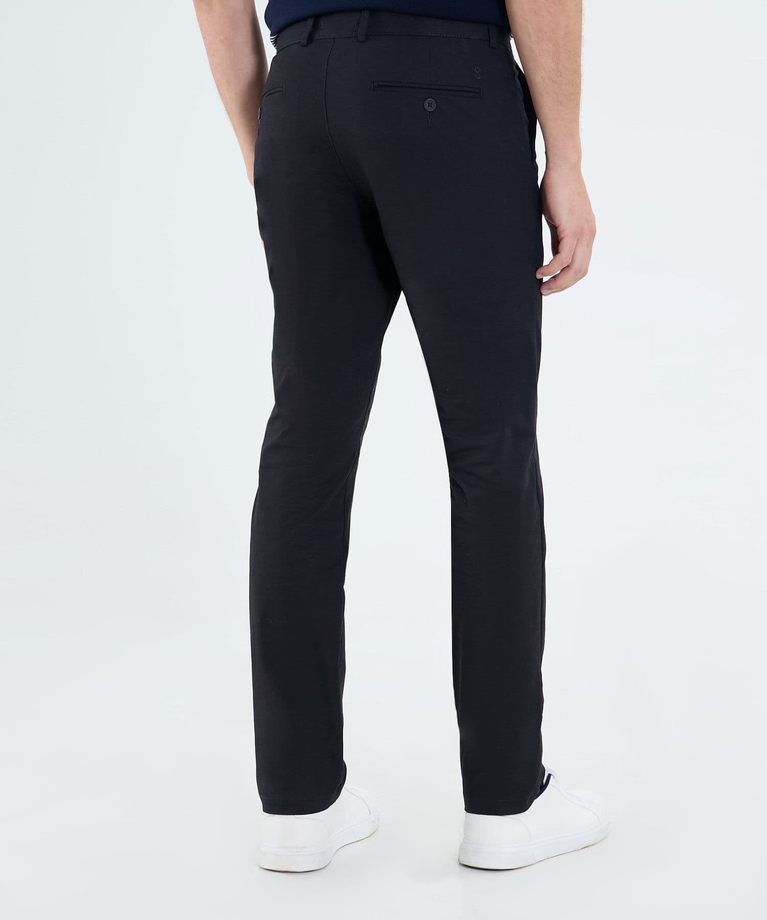 Pantalón Dalia Contemporáneo negro para hombre, vista 4