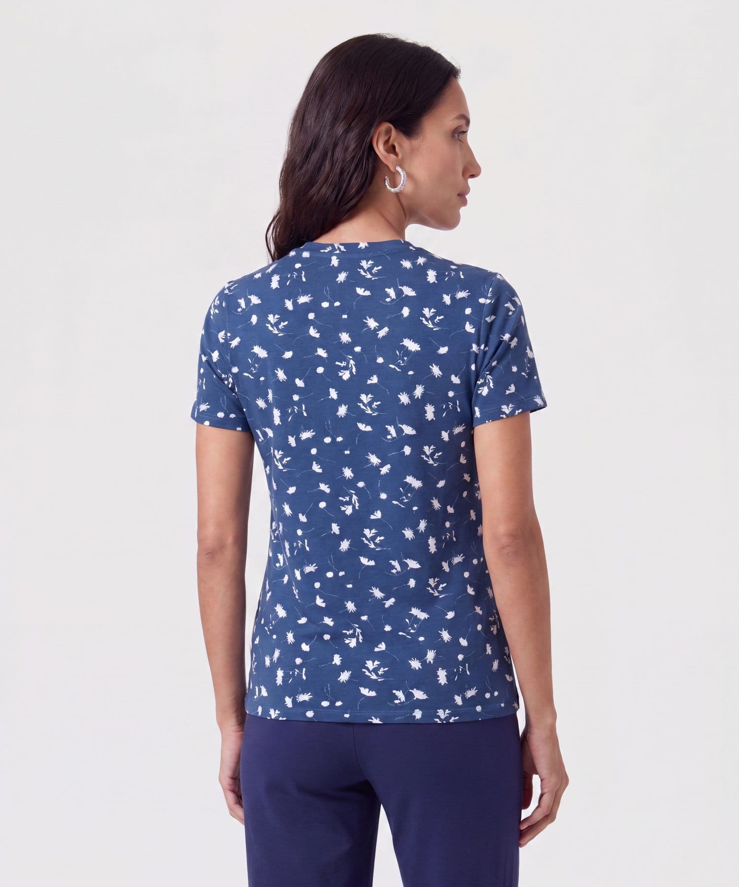 Camiseta Alba Suave azul marino para mujer, vista 4