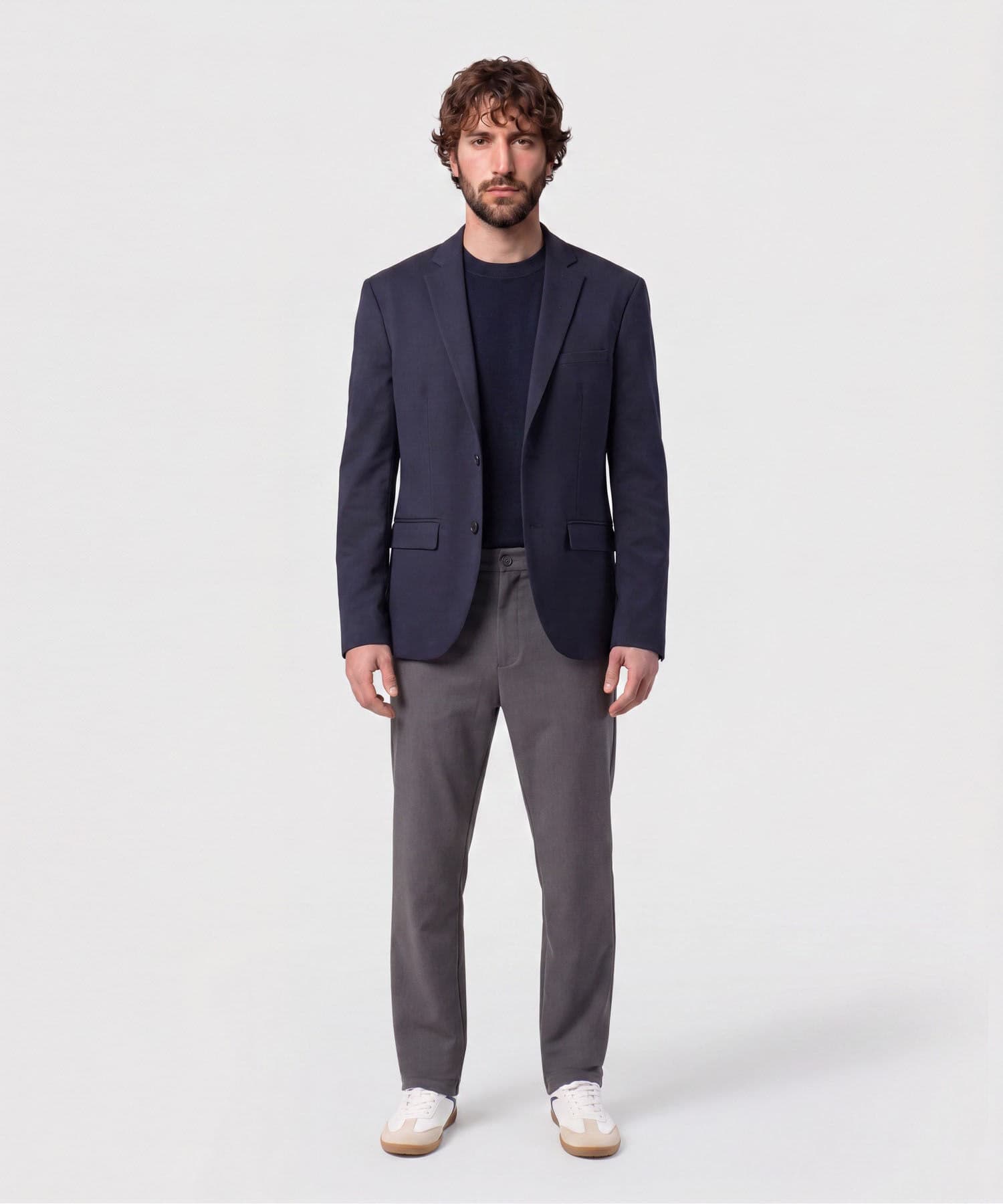 Pantalón Violeta Esencial gris humo para hombre, vista 2