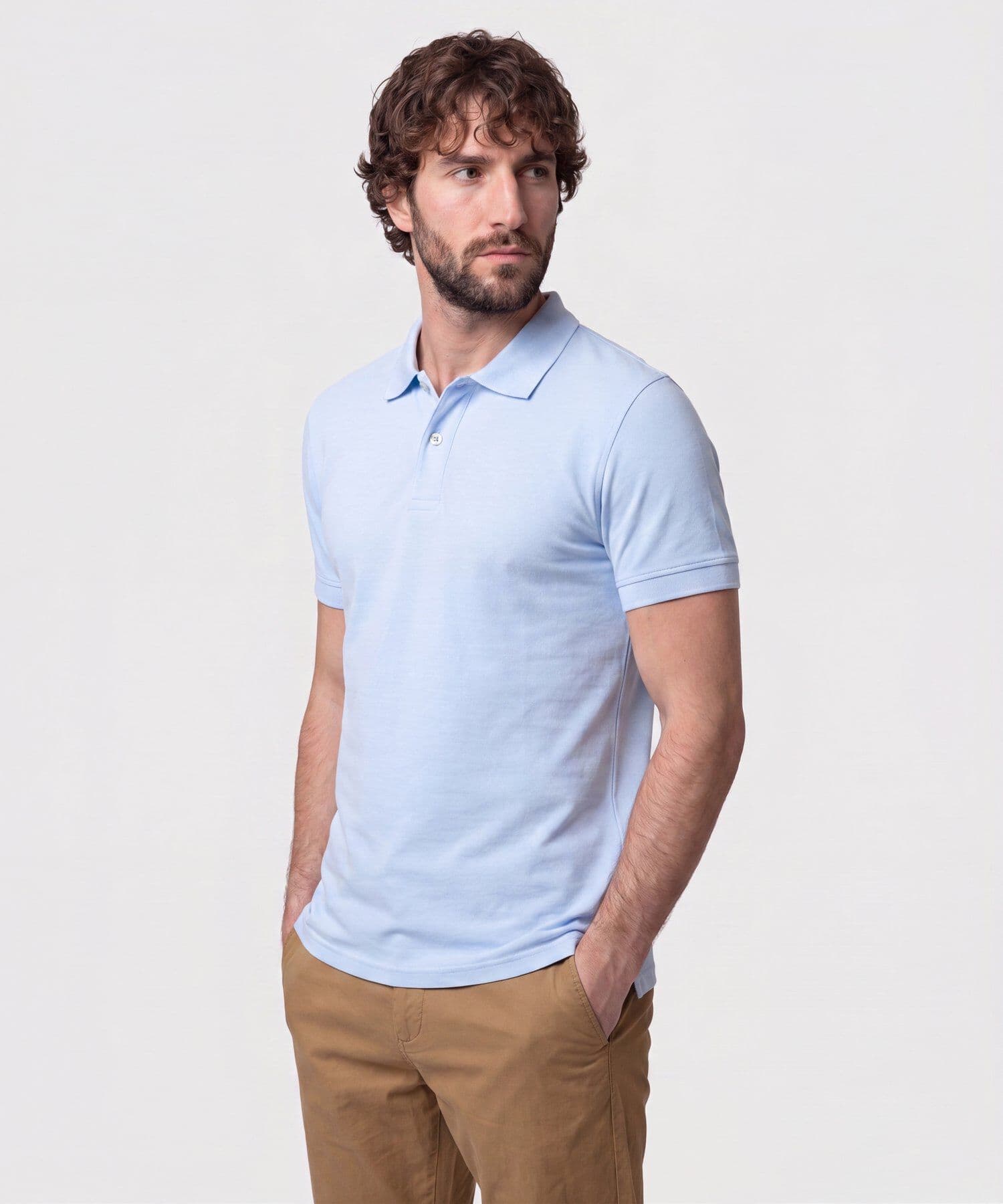 Polo Oliva Esencial azul marino para hombre, vista principal