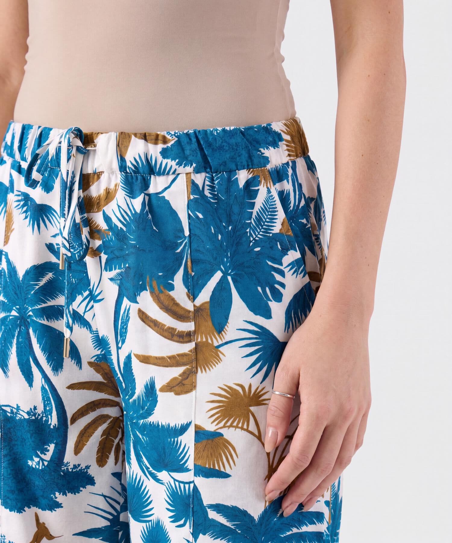 Bermuda Marfil Fluido azul marino para mujer, vista 3