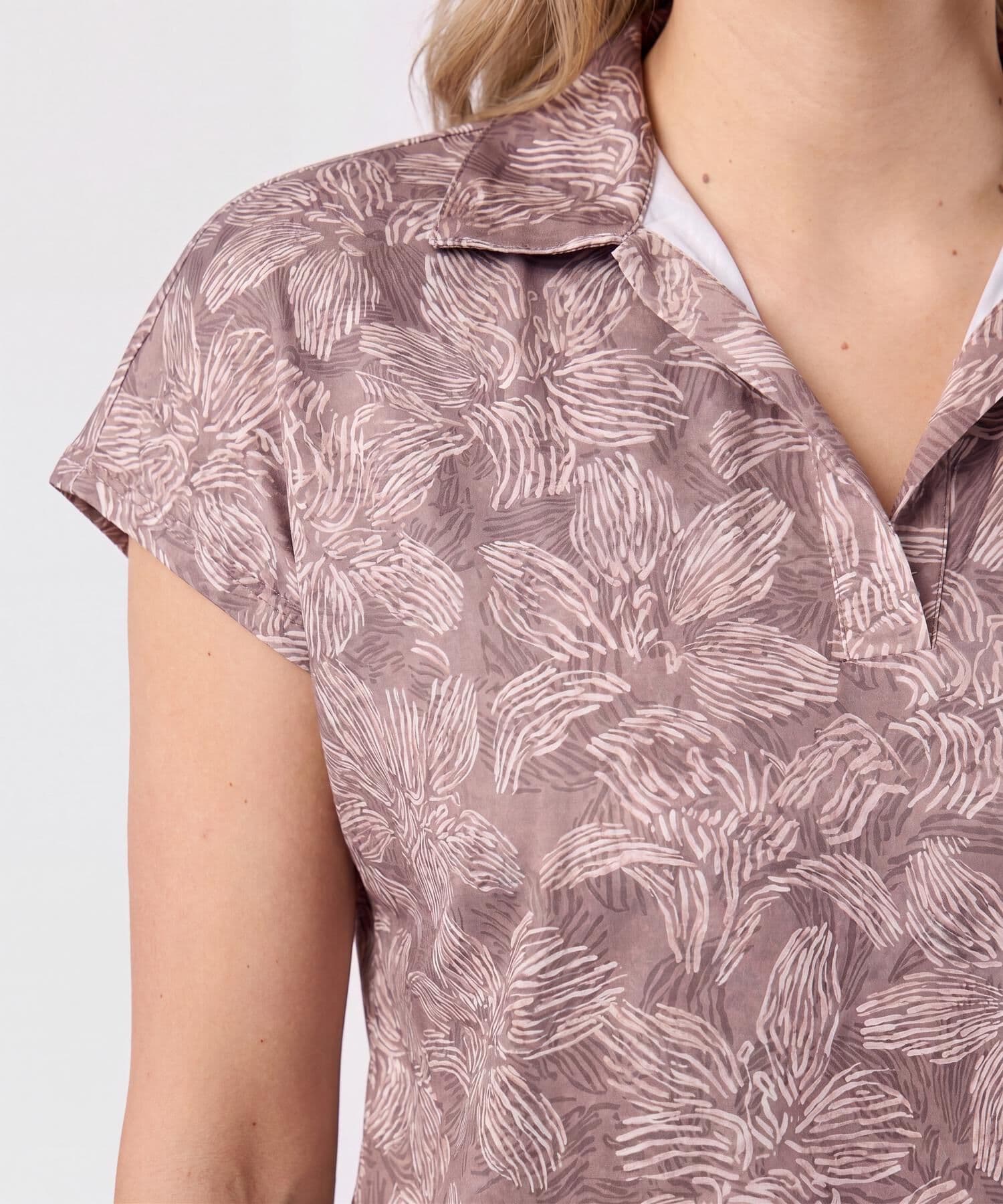 Blusa Orquídea de Viaje café para mujer, vista 3
