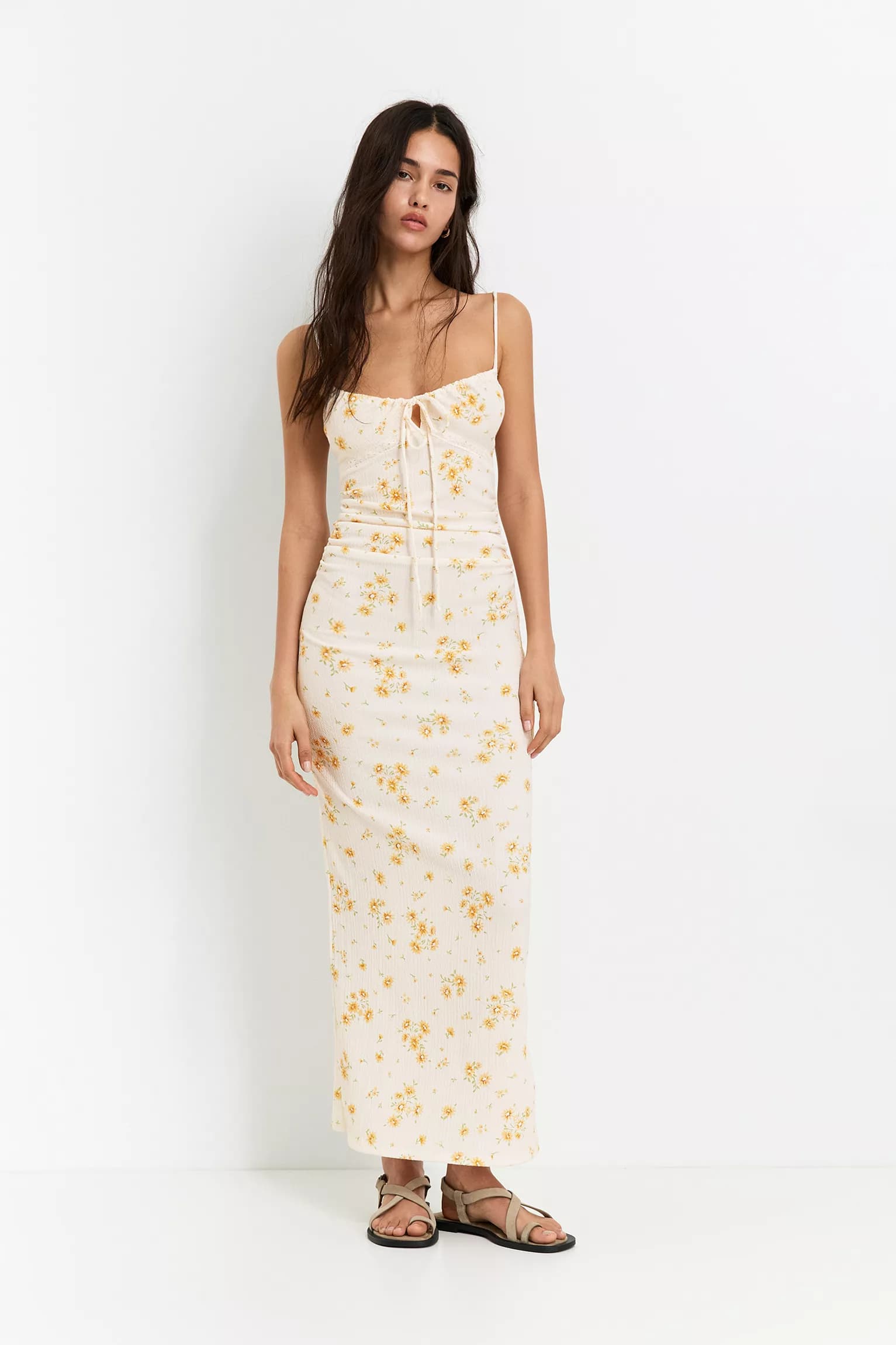Vestido Serena Esencial arena para mujer, vista principal